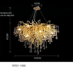 Elegant Crystal Chandelier | Luxurious Lighting for Any Room

