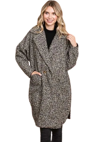 Culture Code Double Breasted Teddy Coat | Cozy & Stylish