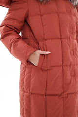 Genuine Silver Fox Fur Trim Down Coat Alaska® Outerwear Company