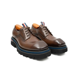 Derby Shoes Chunky 6cm heel boost Coffee