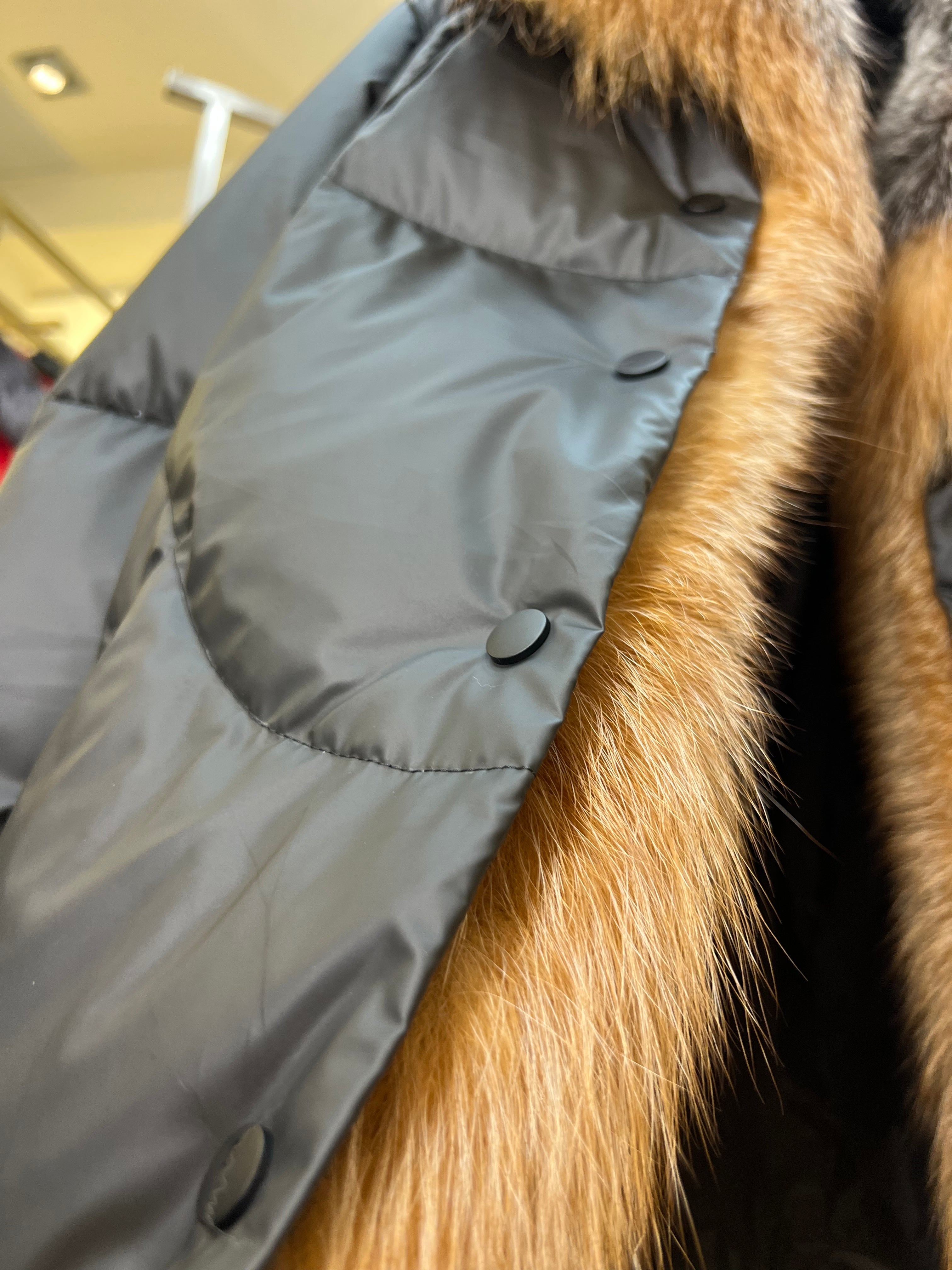 Genuine Silver Fox Fur Down Fill Parka Alaska® Outerwear Company