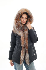 Genuine Silver Fox Fur Down Insulated Parka Alaska® Outerwear Company