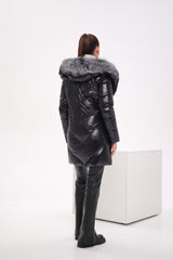 Genuine Silver Fox Fur Down Fill Coat Alaska® Outerwear Company