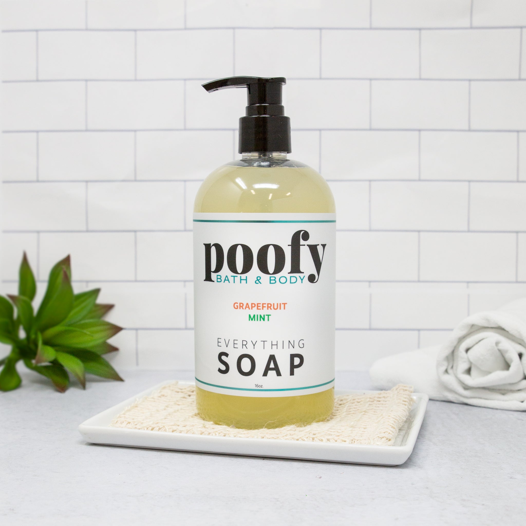 Grapefruit Mint Everything Soap Poofy Organics