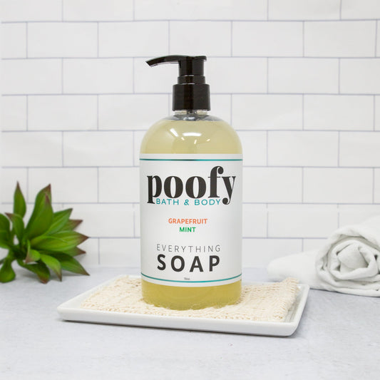 Grapefruit Mint Everything Soap Poofy Organics