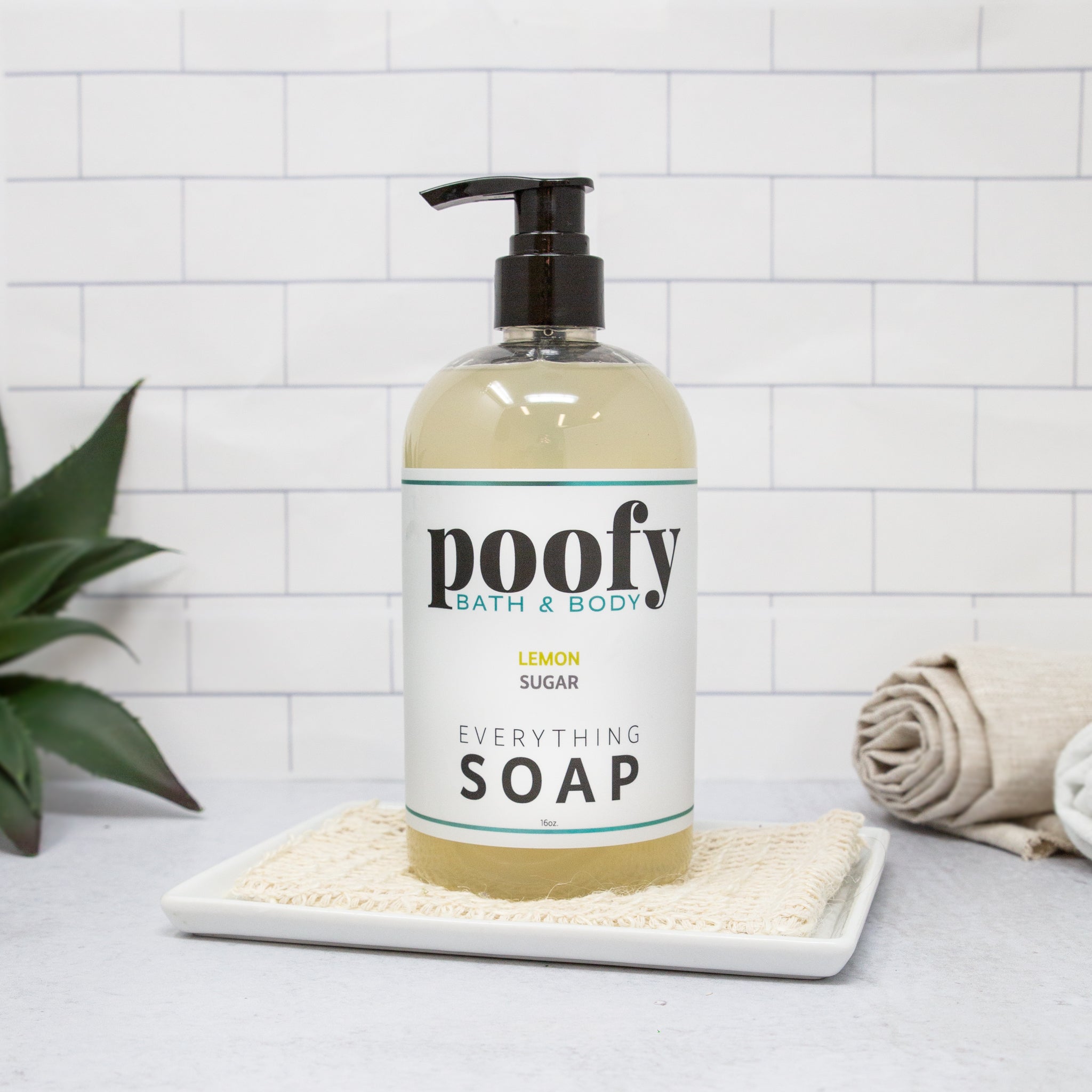 Lemon Sugar Everything Soap Poofy Organics