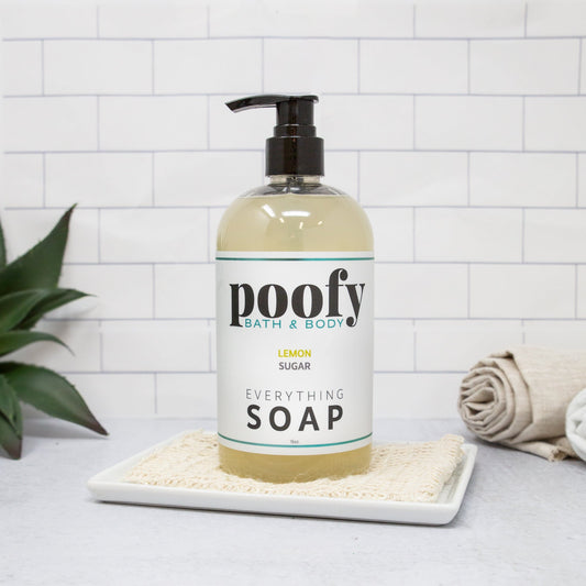 Lemon Sugar Everything Soap Poofy Organics