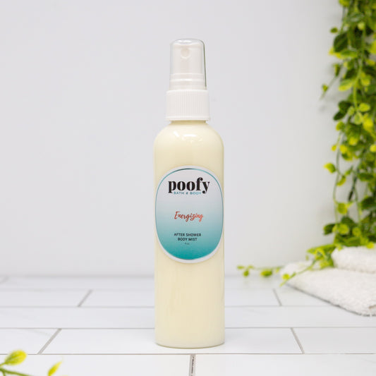Energizing After Shower Body Mist Poofy Organics