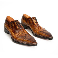 Exotic Nile Crocodile Norwegian Oxford 8001 Brown