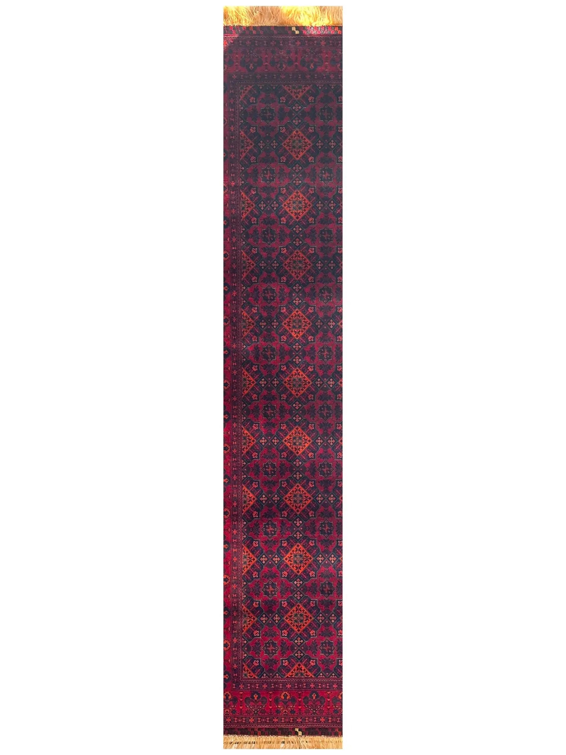 Afghani Fine Knots Bukhara Runner 2’10” x 9’10” Rugistan