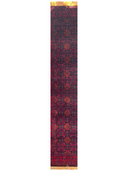 Afghani Fine Knots Bukhara Runner 2’10” x 9’10” Rugistan