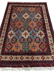 Hand-Knotted Afghani Kashi Wool Rug – 4’9″  x  6’10″ Rugistan