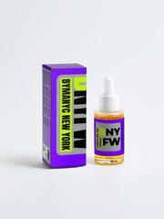 Bottle and box of BNY FW on a white background