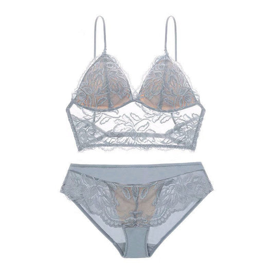French Style Non-Wired Lace Bra Set with Triangle Cup and Backless Design For Women, SoHo, BYMANYC New York. BYMANYC ® New York