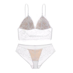 French Style Non-Wired Lace Bra Set with Triangle Cup and Backless Design For Women, SoHo, BYMANYC New York. BYMANYC ® New York