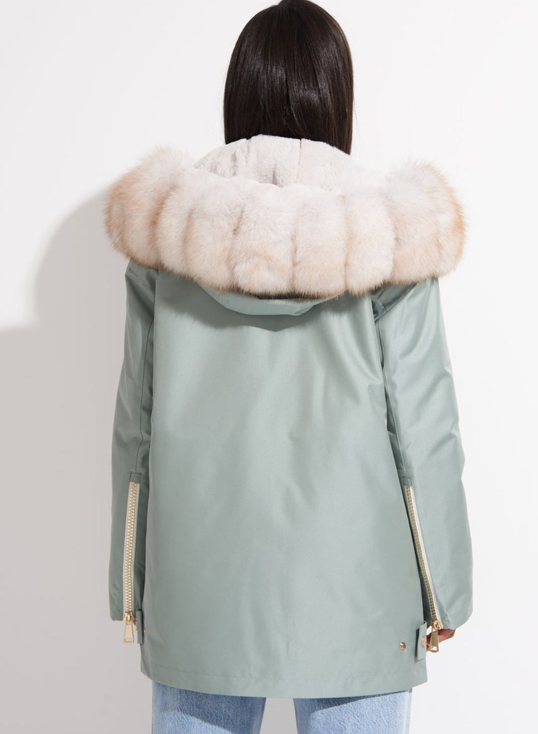 Genuine Polar Fox Fur Trim Rabbit Fur Insulated Parka Alaska® Outerwear Company