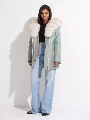 Genuine Polar Fox Fur Trim Rabbit Fur Insulated Parka Alaska® Outerwear Company