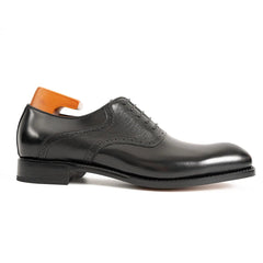Goodyear Welted Oxford Shoes in Black Leather