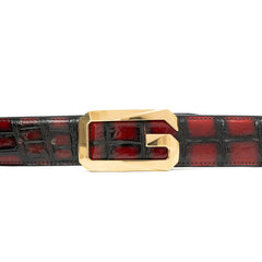 Handcrafted Alligator Leather Belts DVG02