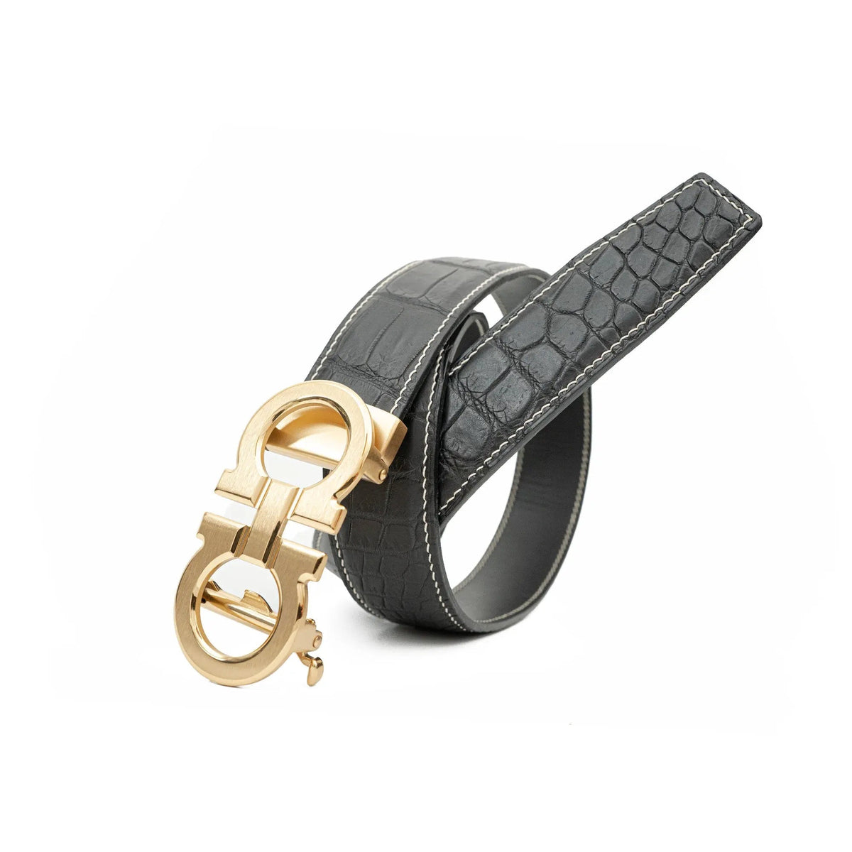 Handcrafted Alligator Leather Belts DVG245