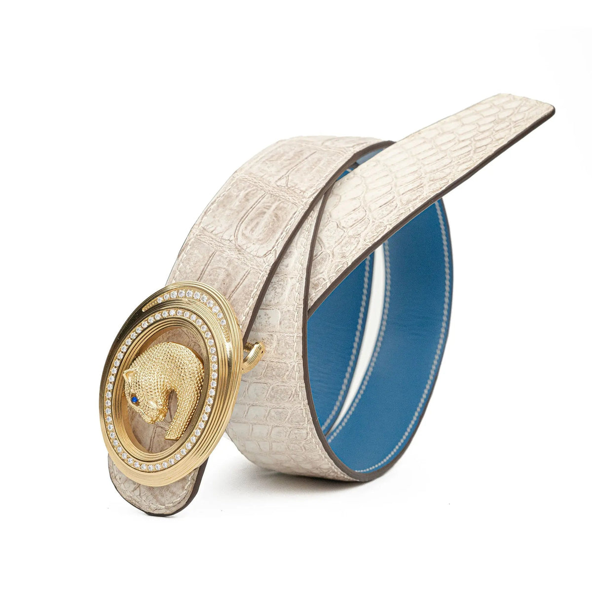 Handcrafted Alligator Leather Belts DVG366