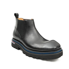 Handmade black calfskin Chelsea boots