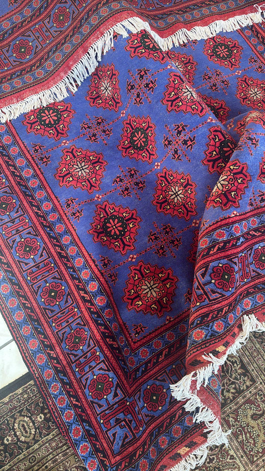Hand-knotted Afghani rug 6’6” x 9’6” Rugistan