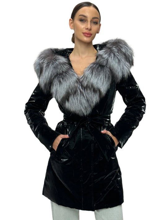 Genuine Silver Fox Fur Down Fill Coat Alaska® Outerwear Company