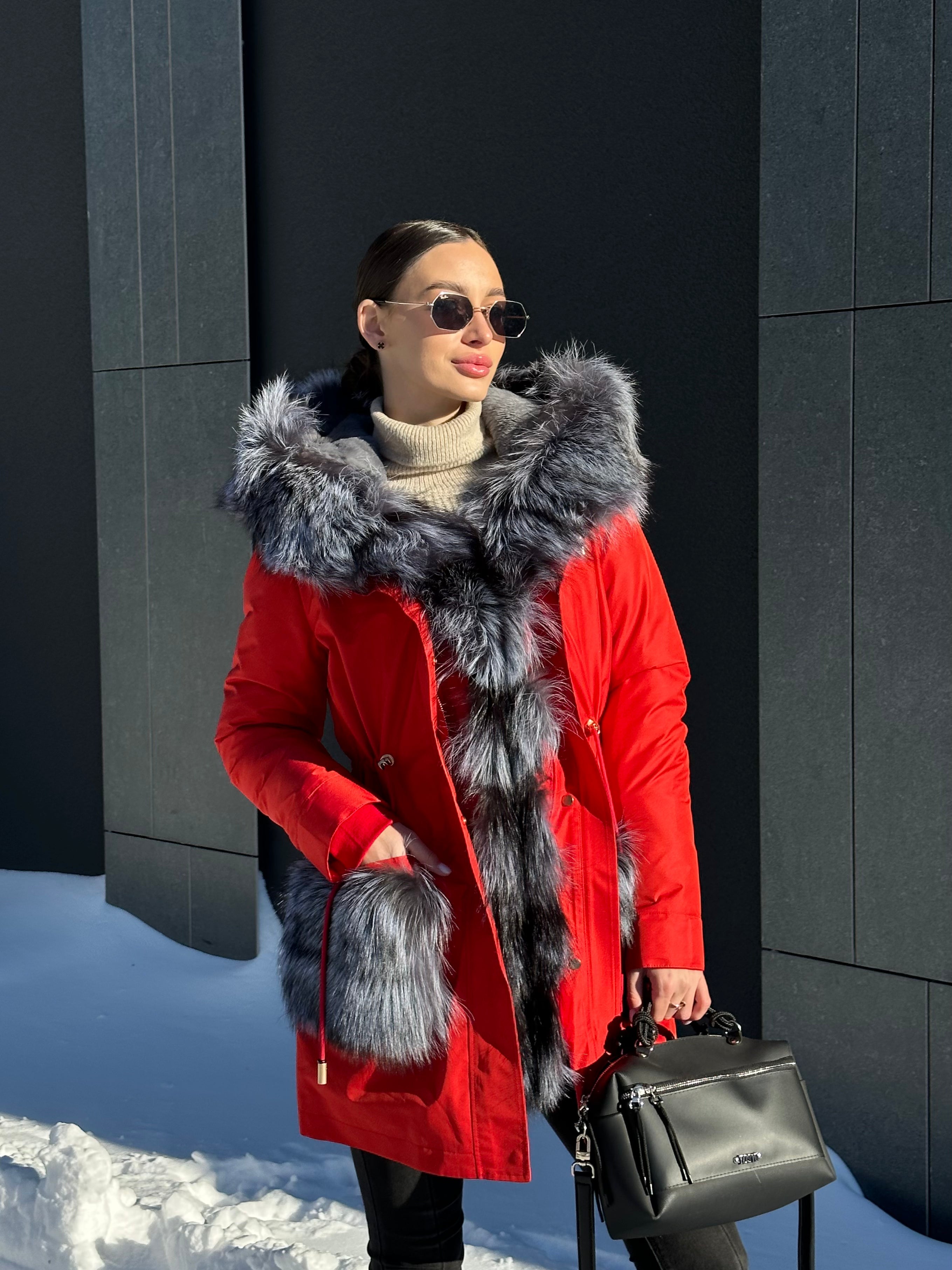 Genuine Silver Fox Fur Rabbit Fur Insulated Parka Alaska® Outerwear Company