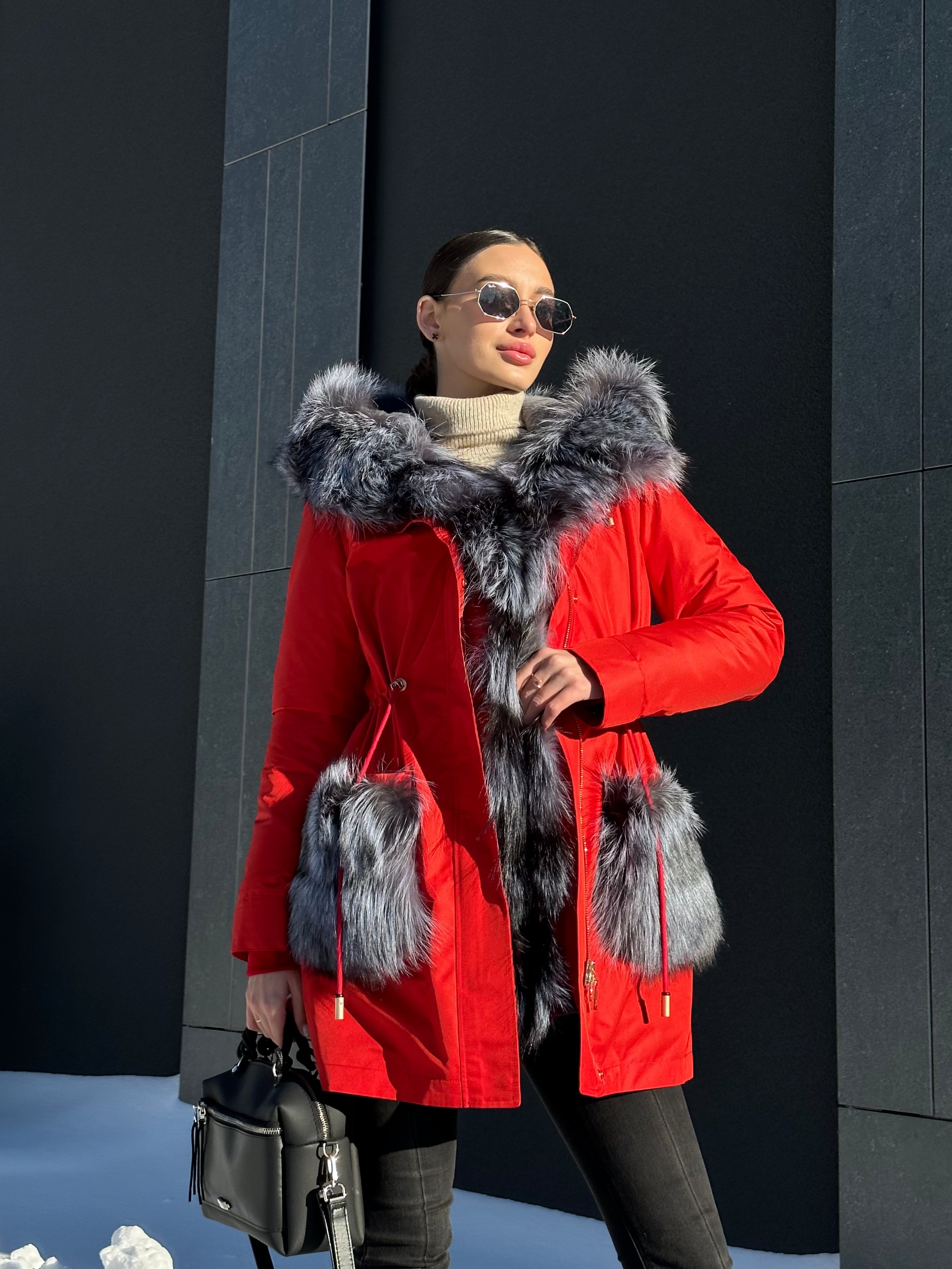 Genuine Silver Fox Fur Rabbit Fur Insulated Parka Alaska® Outerwear Company