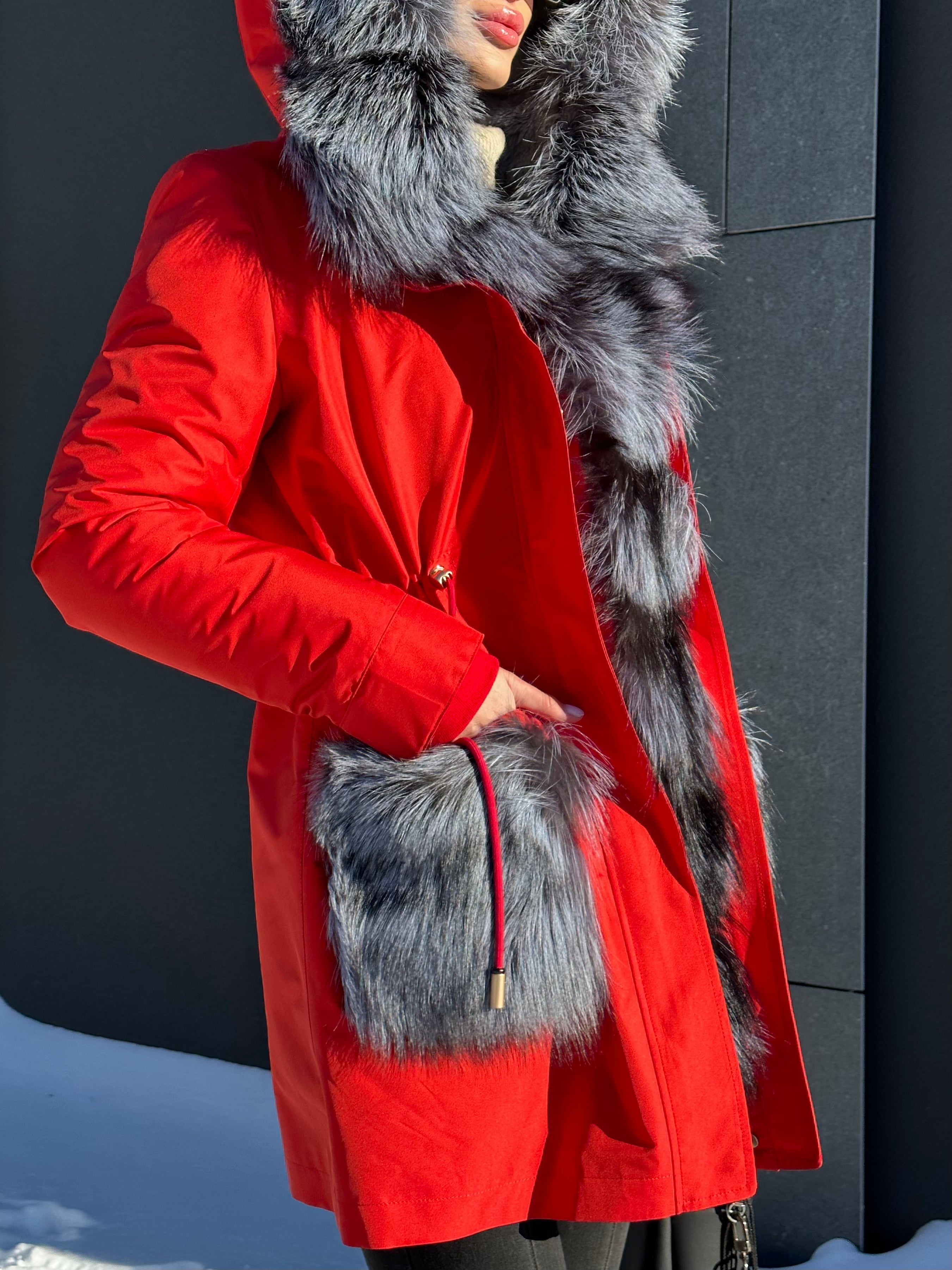 Genuine Silver Fox Fur Rabbit Fur Insulated Parka Alaska® Outerwear Company