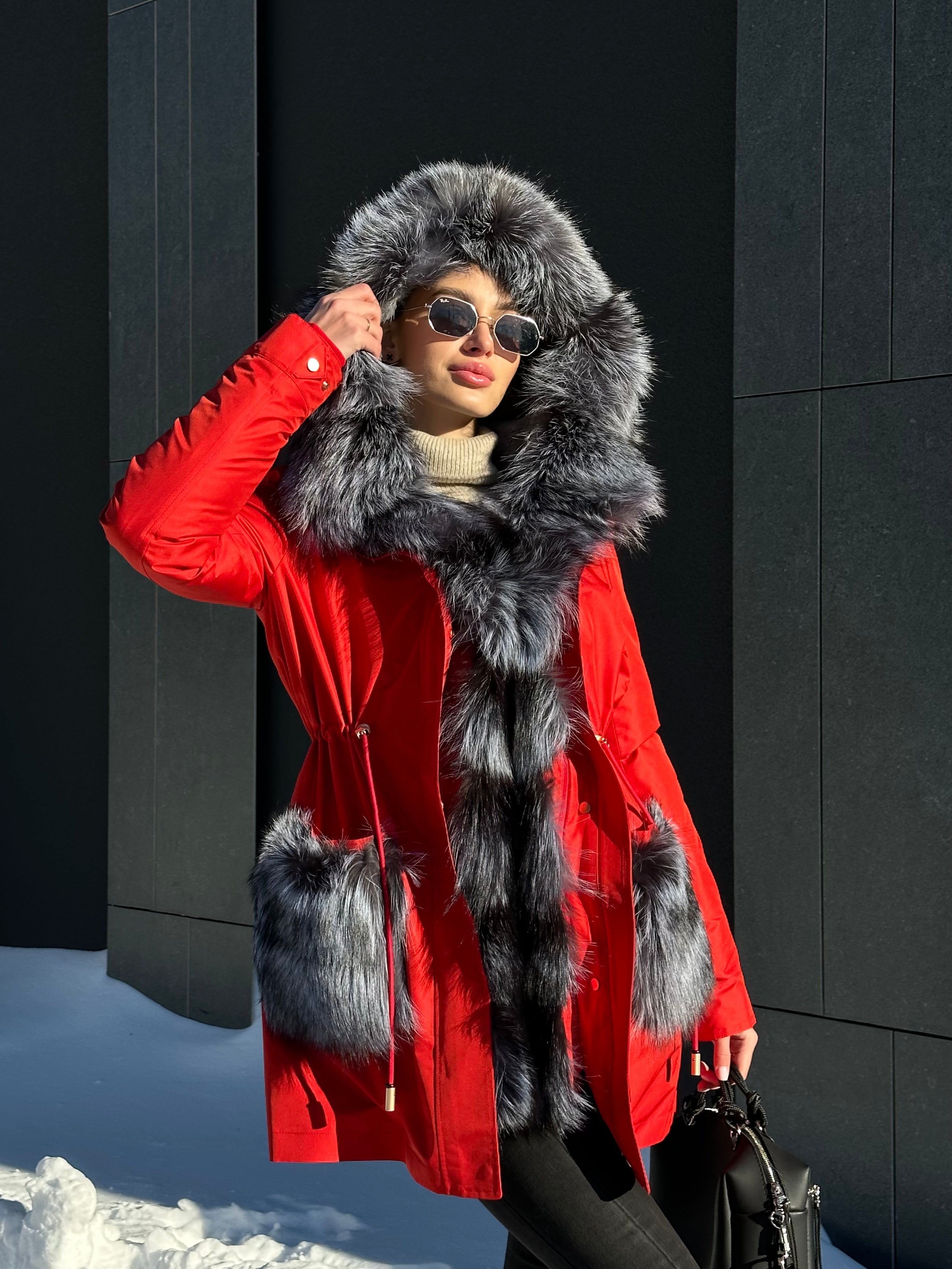 Genuine Silver Fox Fur Rabbit Fur Insulated Parka Alaska® Outerwear Company
