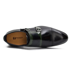 Goodyear Premium Double Monk Strap Shoes Green