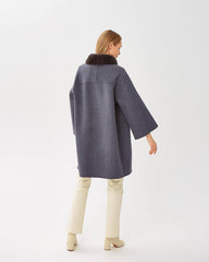 Genuine Scandinavian Mink Fur Virgin Wool Coat Alaska® Outerwear Company