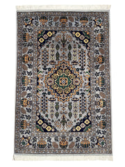 Hand-Knotted Afghani Zerkhaki Wool Rug – 3’4″  x  4’11″ Rugistan