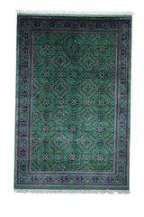 Hand-Knotted Afghani Bukharayi Wool Rug – 6’7″  x  9’9″ Rugistan
