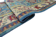 Hand-Knotted Afghani Kazak Wool Rug – 2’8″  x  9’9″ Rugistan