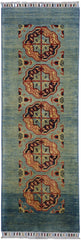 Hand-Knotted Afghani Kazak Wool Rug – 2’1″  x  5’7″ Rugistan