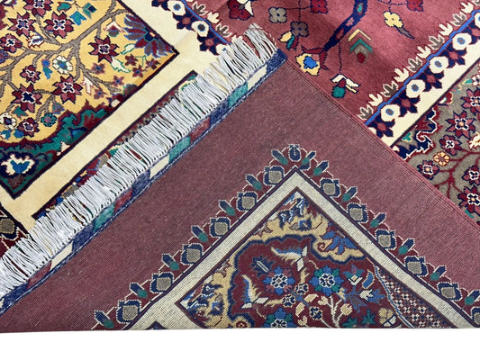 Hand-Knotted Afghani Tree of Life Wool Rug – 6’6″  x  9’6″ Rugistan