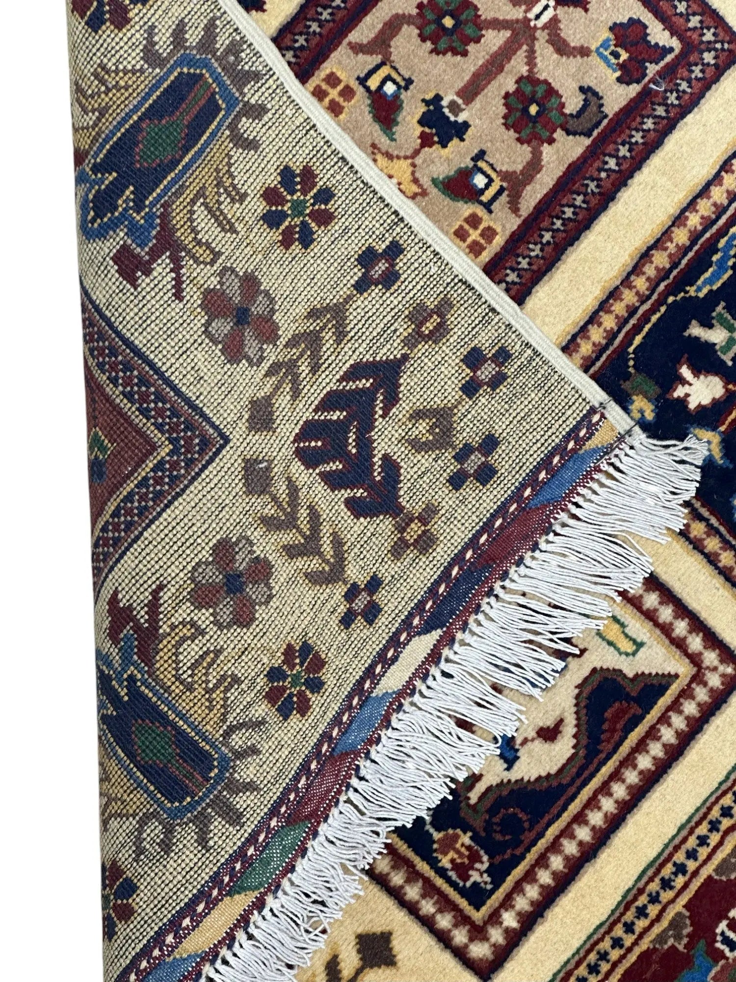 Hand-Knotted Afghani Bakhteiari Wool Rug – 3’5″  x  5’1″ Rugistan