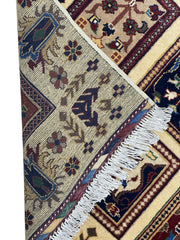 Hand-Knotted Afghani Bakhteiari Wool Rug – 3’5″  x  5’1″ Rugistan