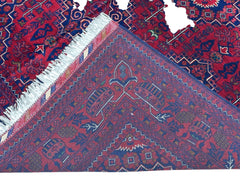 Hand-Knotted Afghani Zerkhaki Wool Rug – 6’7″  x  9’8″ Rugistan