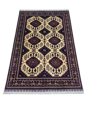 Hand-Knotted Afghani Zerkhaki Wool Rug – 6’6″  x  9’8″ Rugistan