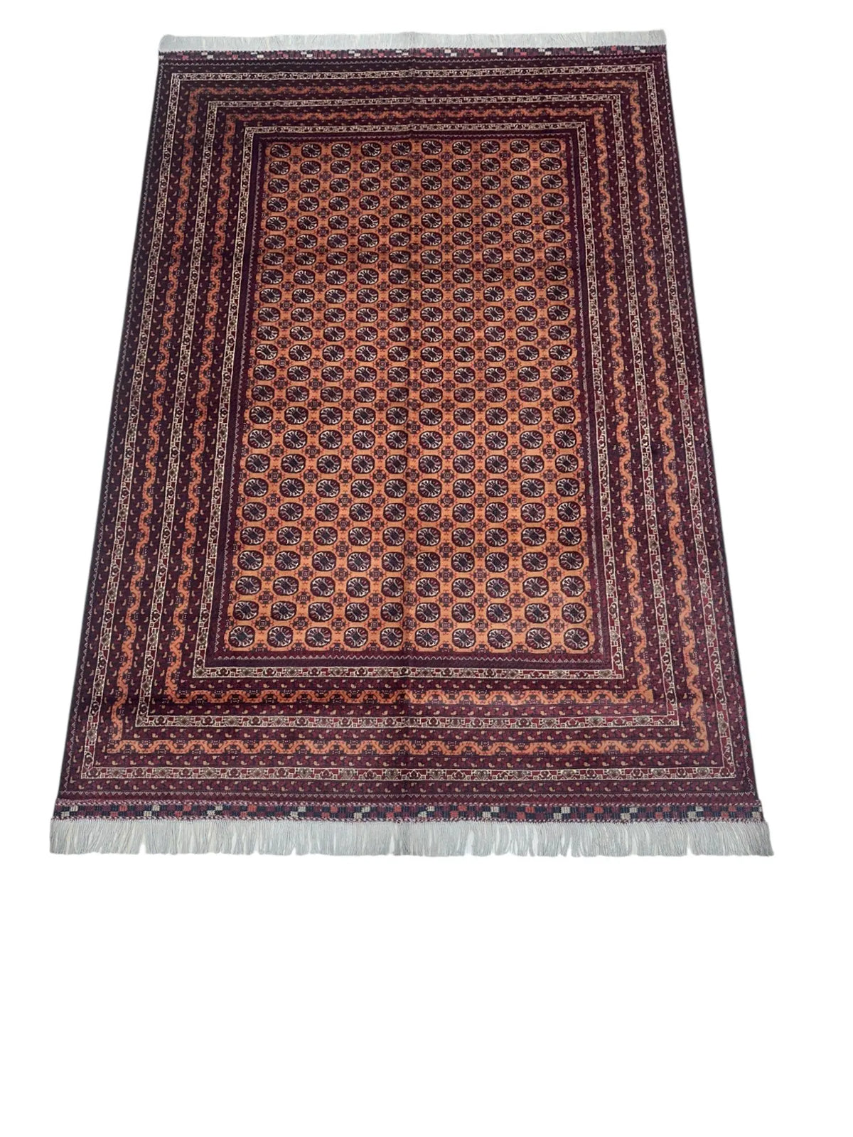 Hand-Knotted Afghani Mawri Wool Rug – 6’9″  x  9’10″ Rugistan