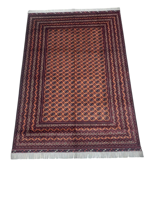Hand-Knotted Afghani Mawri Wool Rug – 6’9″  x  9’10″ Rugistan