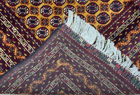 Hand-Knotted Afghani Mawri Wool Rug – 6’5″  x  9’4″ Rugistan