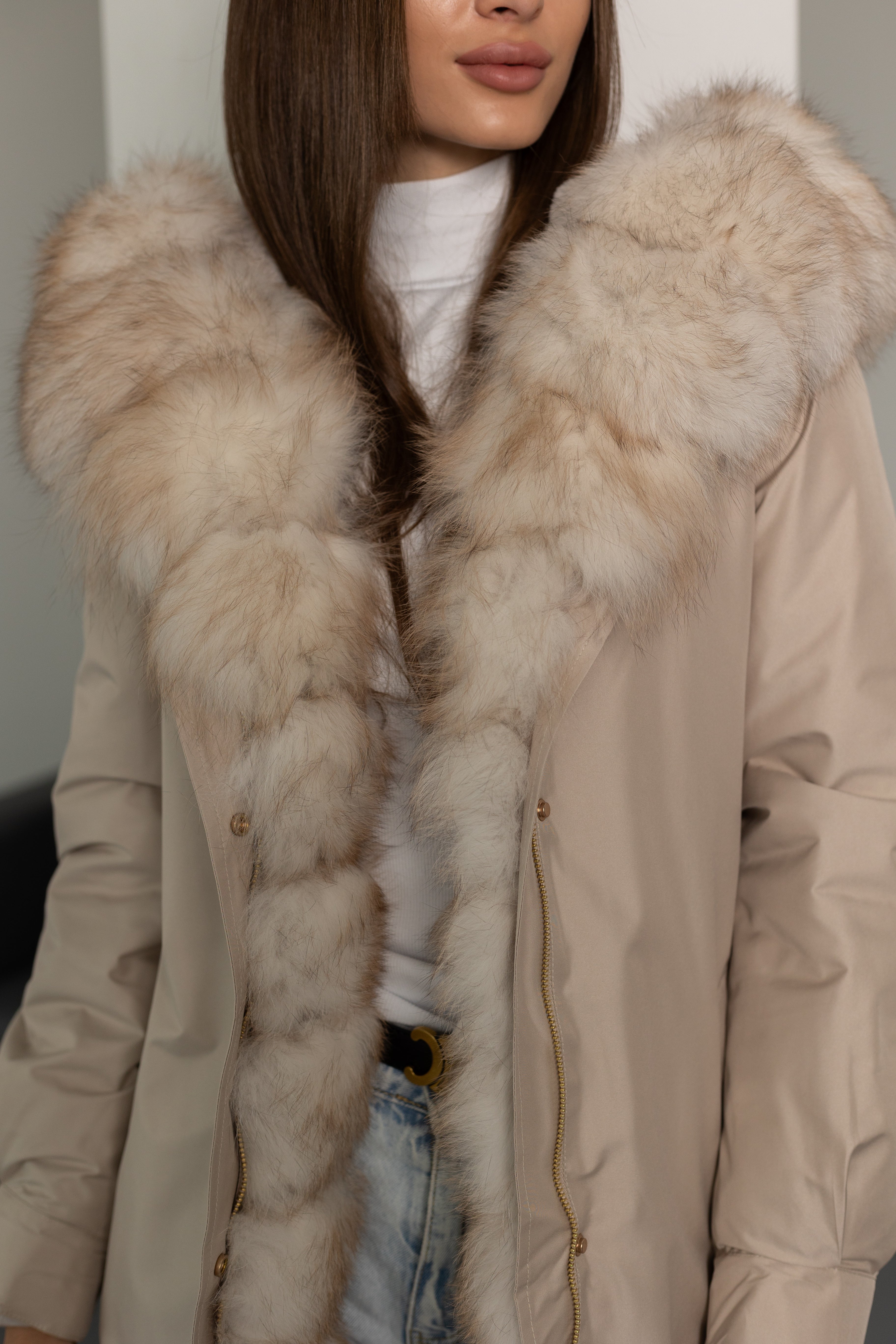 Genuine Polar Fox Fur Trim Rabbit Fur Insulated Parka Alaska® Outerwear Company