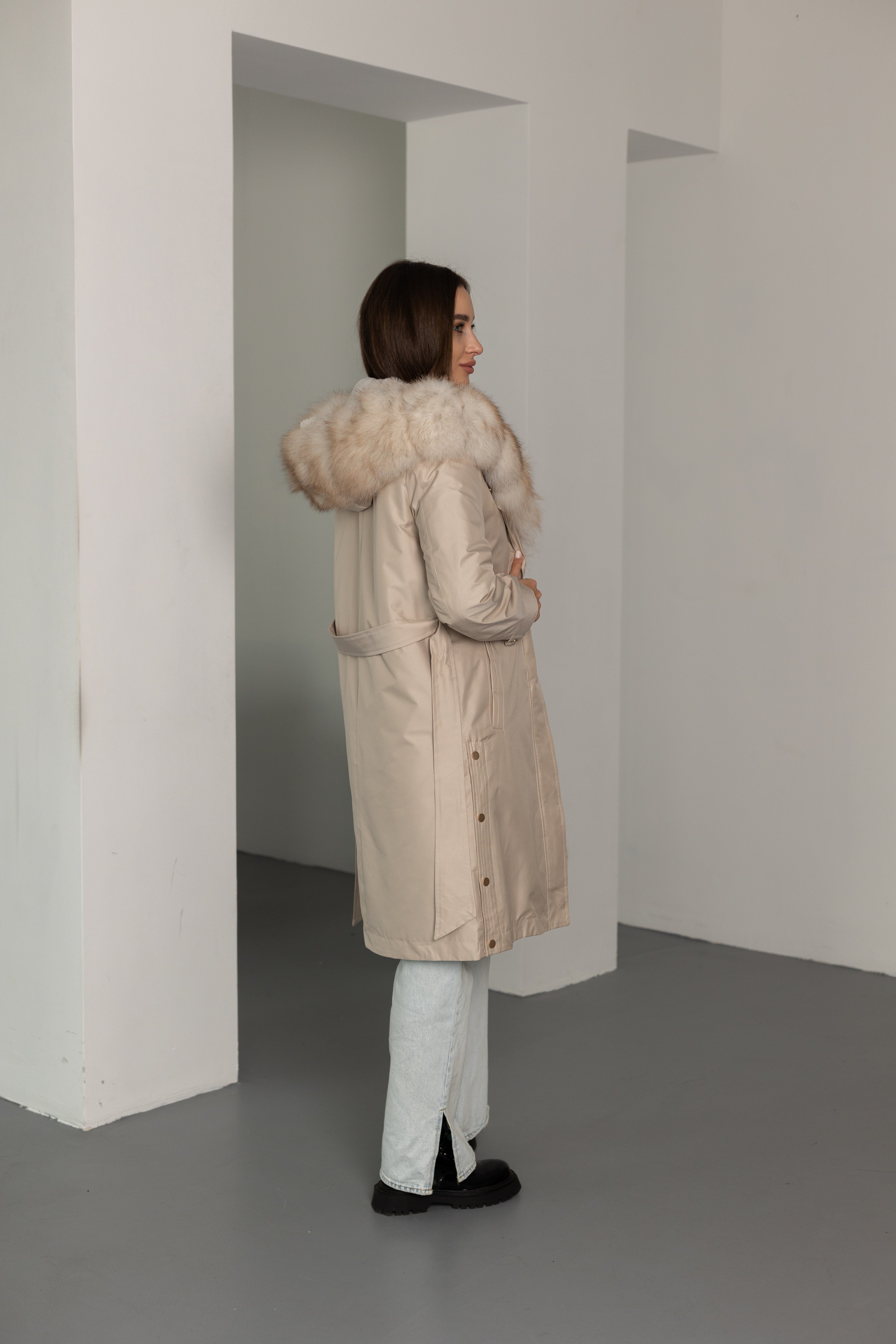 Genuine Polar Fox Fur Trim Rabbit Fur Insulated Parka Alaska® Outerwear Company