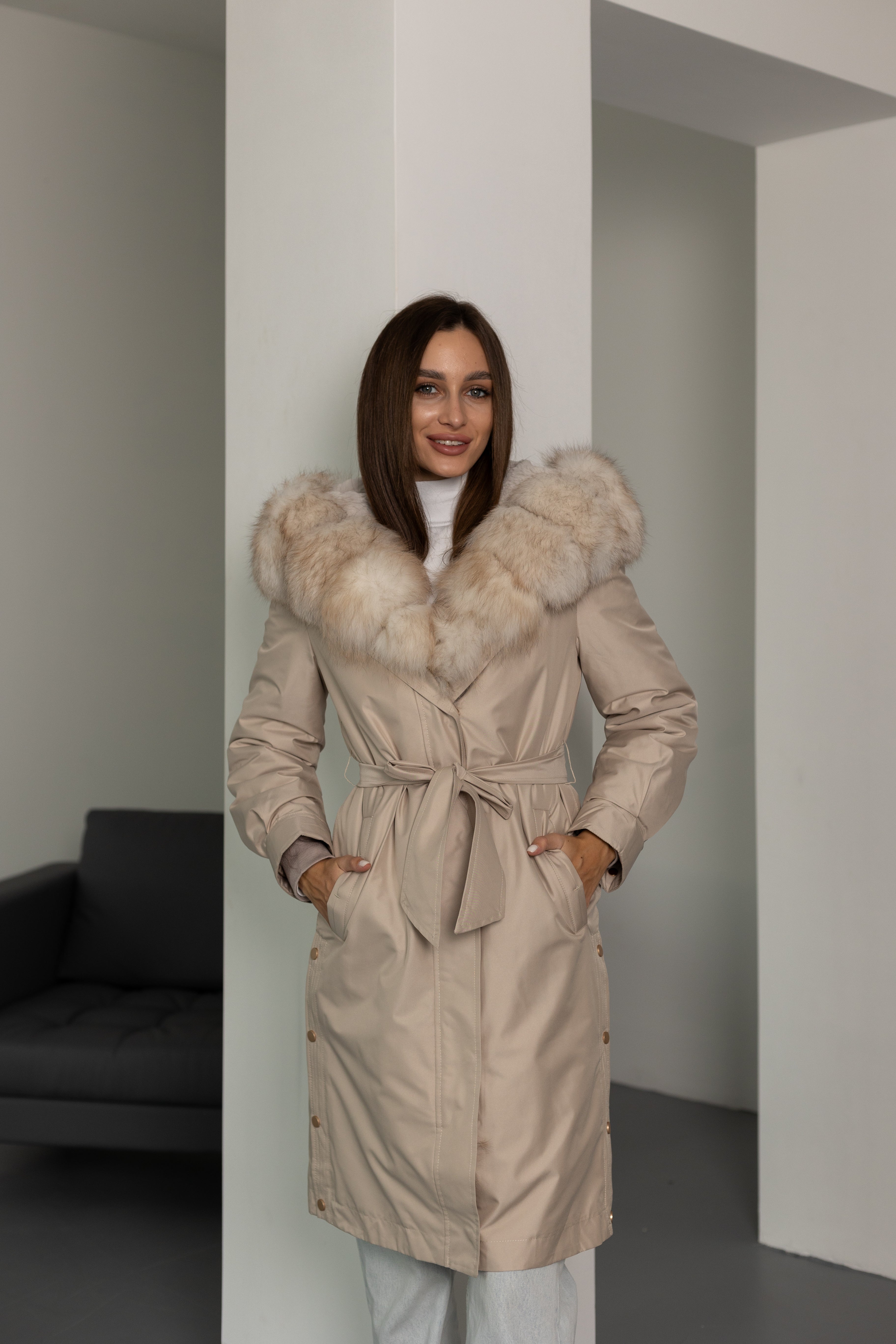 Genuine Polar Fox Fur Trim Rabbit Fur Insulated Parka Alaska® Outerwear Company