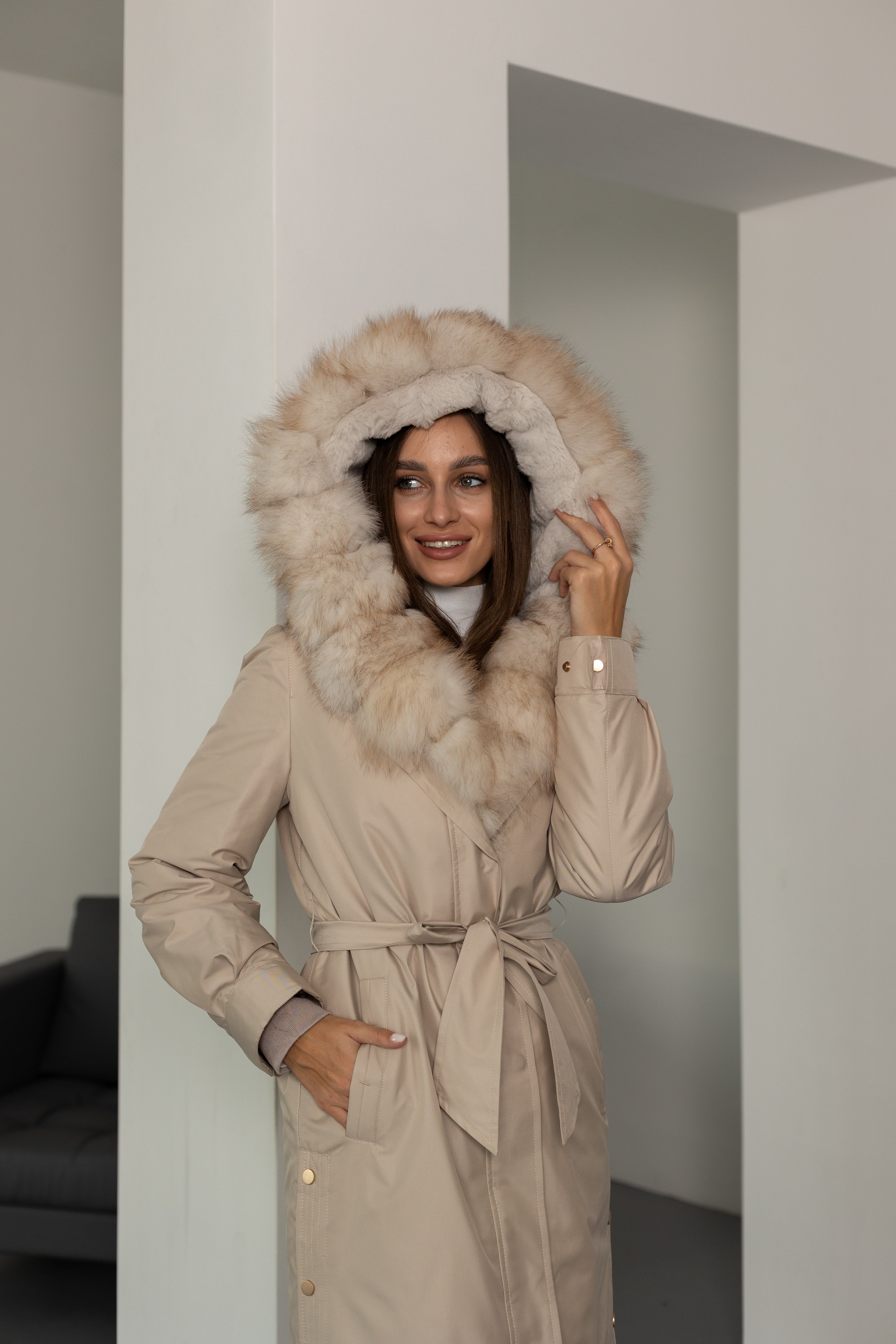 Genuine Polar Fox Fur Trim Rabbit Fur Insulated Parka Alaska® Outerwear Company